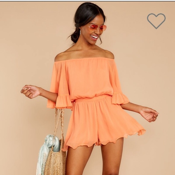 Dresses & Skirts - NWT VICI Orange Romper